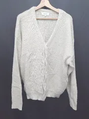 ◇ ⊇ MONO-MART モノマート 長袖 ニット カーディガン サイズL グレージュ系 メンズ E  【1507100015785】