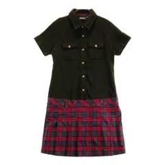 サイズ：M KAPPA GOLF カッパゴルフ  半袖ワンピース チェック柄 ブラウン系 [240101246629] ゴルフウェア レディース ストスト