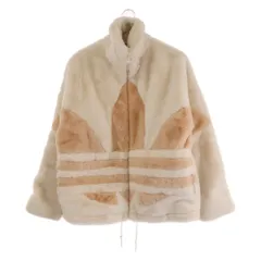 adidas (アディダス) 21AW FUR JACKET CHALK WHITE/BEIGE TONE ロゴファージャケット ホワイト HC0324のサムネイル