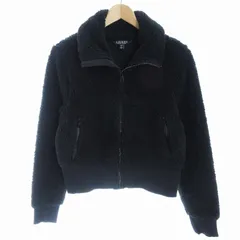ローレンラルフローレン LAUREN RALPH LAUREN ボアジャケット ジップアップ ハイネック S/P S 黒 ブラック /ZSのサムネイル