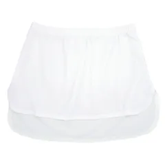 付け裾 レイヤードインナー 重ね着風 体型カバー Tシャツ裾 お尻隠し サイドスリット フェイクレイヤード オシャレ ウエストゴム S-3L 黒 白 za-001