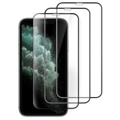 【在庫処分】11 Pro/iPhone X/iPhone XS iPhone (5.8インチ専用) 全面保護黒縁フィルム 9H強化ガラスフィルム JEDirect ケースに干渉なし HDクリア 3枚セット