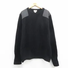 XL/古着 エルエルビーン LLBEAN 長袖 コマンド セーター メンズ 00s 大きいサイズ メリノラムウール クルーネック 黒 ブラック 25sep06 中