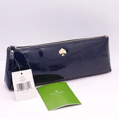 良品 ケイトスペード ポーチ ラメ 青 YSD
