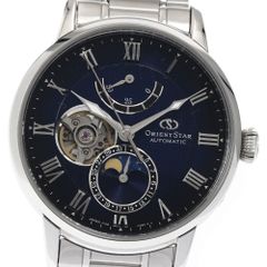 オリエント ORIENT RK-AY0103L/F7M6-UAB0 オリエントスター メカニカルムーンフェイズ デイト パワーリザーブ 自動巻き メンズ美品箱・保証書付き_885348