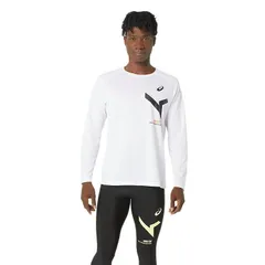 アシックス ASICS ウエア 長袖 ロングTシャツ ロンT メンズ A-I-M ドライ 長袖シャツ 2031E250 100カラーのサムネイル