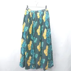 ◇ Θ Spick & Span スピック＆スパン 総柄 ロング フレア スカート サイズ38 ブラック系 レディース E  【1503050030748】