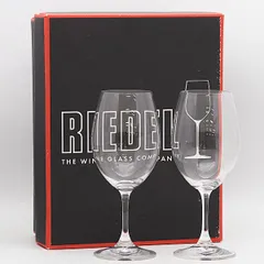 箱付き 未使用品 リーデル クリスタルガラス ペアセット ワイングラス OWD 2000000 NSK