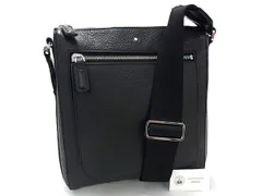 ■新品同様■ MONT BLANC モンブラン レザー ショルダーバッグ 斜め掛け 肩掛け メンズ ブラック系 FS0672のサムネイル
