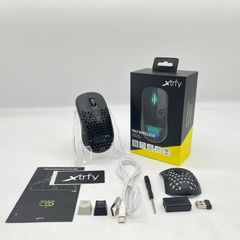 【ジャンク品】Xtrfy（エクストリファイ）M42 ワイヤレス RGB ブラック 左右対称 超軽量 ゲーミングマウス　701636