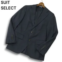 SUIT SELECT スーツセレクト 春夏 【ニュージーランド製ウール】 チェック テーラード ジャケット Sz.Y4 メンズ ネイビー