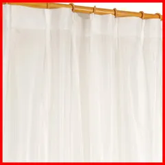 【人気商品】2枚セット ウォッシャブル 幅100×丈98cm ホワイト シンプルデザイン レースカーテン エイム アーリエ(Arie)