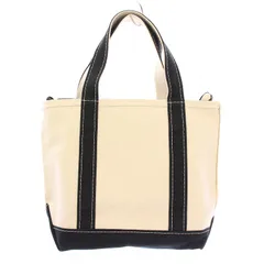 エルエルビーン L.L.BEAN Boat and Tote Bag Small ボートアンドトートバッグ ハンドバッグ バイカラー キャンバス 切替 ベージュ 紺 ネイビー 3112643 /BB ■OF