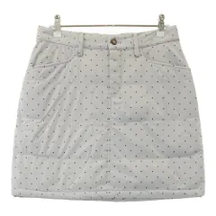 サイズ：XS ADIDAS GOLF アディダスゴルフ  ダウンスカート ドット柄 グレー系 [240101453505] ゴルフウェア レディース ストスト