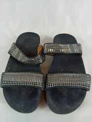 fitflopフィットフロップ　サンダル　ビージュ付き　サイズ22.5㎝　ブラック
