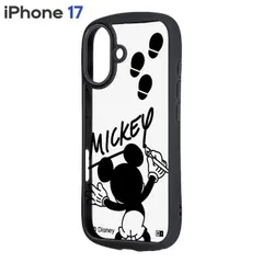 iPhone17 ケース ミッキー ディズニー クリア サイン キャラクター グッズ TPU ソフト フレーム 透明 耐衝撃 シンプル スマホ カバー ハイブリッド  【ゆうパケットにて7営業日以内発送】