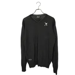 OAKLEY オークリ スカル キャロリフィック 長袖 ニット 432856JP L ブラック メンズ