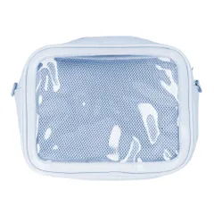 ☆ ライトブルー ☆ 痛バッグ ショルダー 軽量 クリア gbag4132 痛バッグ ショルダーバッグ クリアバッグ 痛バ ビニール ポケット 痛バック トートバッグ ショルダーバック 学生 バッグ メッセンジャーバッグ バック かばん 女の子 アレンジ 軽量