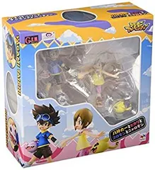 【中古】G.E.M.シリーズ デジモンアドベンチャー 八神太一とヒカリとコロモンとニャロモン 完成品フィギュア