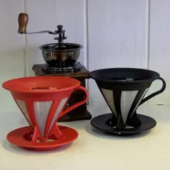 コーヒードリッパー コーヒー ドリップ 道具 ペーパーレス ドリッパー コーヒーフィルター ハリオ おしゃれ ステンレスのサムネイル