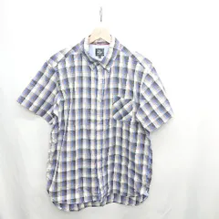 ◇ ⊂ Φ BEAMS HEART ビームス ハート 総柄 半袖 シャツ サイズL ブルー系 メンズ E  【1503060015216】