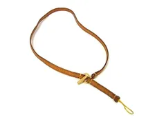 LOUIS VUITTON ルイヴィトン M63055 コリエ テレフォン ジャポン ネックストラップ 携帯ストラップ ブラウン系 BS0492