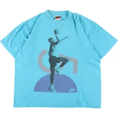 古着 90年代 ナイキ NIKE 銀タグ MICHAEL JORDAN マイケルジョーダン 両面プリント スポーツプリントTシャツ USA製 メンズXL/eaa357485