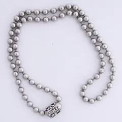 BILL WALL LEATHER ステンレス ラージ ボールチェーン ネックレス 24インチ シルバー