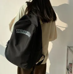 リュック 通勤 通学 男女兼用 バッグ ロゴ バックパック 軽量 韓国風 リュックサック マザーズバッグ ユニセックス 学生リュック スポーティ A4収納 遠足 お洒落 カジュアル アウトドア 旅行 ファスナー付きポケット
