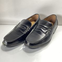 Marcelli 黒 クロコダイル風本革ローファー - メルカリ