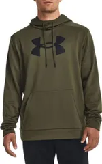 【送料無料】 アンダーアーマー メンズ パーカー・スウェット フーディー アウター Under Armour Men's Armour Fleece Big Logo Hoodie Marine Od Green/Black