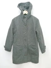 ◇ Ungrid<!-利用不可文字-!> アングリッド ミドル丈 通気 通学 暖かい ウール混 長袖 コート サイズS ダークグレー レディース P  【1307250036735】