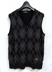 BURBERRY BLACK LABEL｜バーバリーブラックレーベル  アーガイル ニットベスト