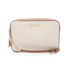 マイケルコース Michael Kors ショルダーバッグ JET SET ITEM ジェットセットアイテム 35F8GTTC3B バニラ PVCコーティングキャンバス レザー ショルダーバッグ レディース