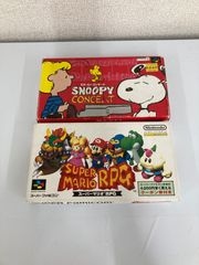 ！スーパーマリオ RPG  SNOOPY CONCERT スーパーファミコン ソフト 2個セット【ゲームソフト】【1】