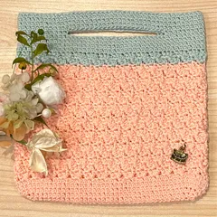 【手編み・バッグ】 かぎ針編みのミニミニバッグ