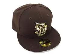 ■新品■未使用■ NEWERA ニューエラ サンディエゴ パドレス ポリエステル100％ ベースボールキャップ 帽子 ブラウン系 BK8183
