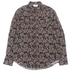 美品□CELINE セリーヌ 20AW 2C143428K ペイズリー 総柄 ロングスリーブ 長袖シャツ ブラック 38 イタリア製 正規品 メンズオススメ