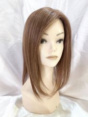 No.24【限定1点】部分ウィッグ つむじ用 ヘアピース  ライトブラウン