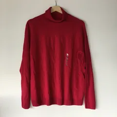 タグ付き ユニクロ 3Dカシミヤタートルネックセーター レディース XXL ピンク 2751202510080024