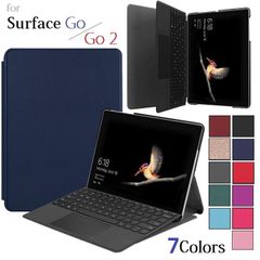 Surface Go/Surface Go2/Go3 第2世代/第3世代 10.5インチ通用 PUレザー スマート ケース スタンド 保護ケース スマートキーボード装着対応  ペンシルフック掛けあり 9色選択