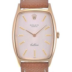 ロレックス ROLEX 3807 チェリーニ K18YG/レザー Cal.1600 手巻き ユニセックス 美品 R#141663