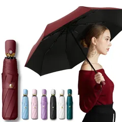 Prv 【 大きいサイズで濡れない 折りたたみ傘 】 晴雨兼用 超撥水加工 軽量 (106cm/354g) 自動開閉 ワンタッチ 風に強い 強風対策 グラスファイバー 8本骨 日傘 uvカット 遮光 遮熱 -18.9℃ 折り畳み傘 レディース メンズ 丈夫 0