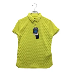 未使用品 レディース キャロウェイ Callaway 半袖ポロシャツ M 黄色 イエロー ヘリンボーン柄