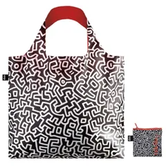 【新品】 LOQI ローキー エコバッグ KEITH HARING / Untitled 　(キース・へリング/ ニューヨーク )  リサイクルエコバッグ ストラップなし 内ポケットなし KH.PL.R