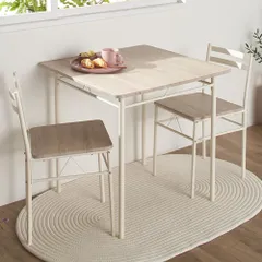 【在庫処分】1点 幅70cm チェア テーブル 食卓 2脚 リビングテーブル ナチュラル ダイニングテーブル 木目調 3点セット おしゃれ 2人用 コンパクト ダイニングテーブルセット 組み立て品 PLAZA) AS-V70 アイリスプラザ(IRIS