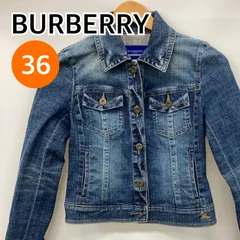 BURBERRY デニムジャケット gジャン 長袖 36【CT791】 BURBERRY BLACK LABEL（Gジャン/デニムジャケット）のフリマ