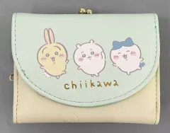 【中古】財布・パスケース ちいかわ＆ハチワレ＆うさぎ(ミント) プリント口金財布 「ちいかわ なんか小さくてかわいいやつ」