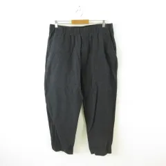 ユニクロ UNIQLO ブラッシュドジャージーパンツ ロング グレー L *T577