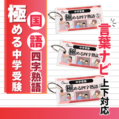 極める国語②　四字熟語　暗記カード　言葉ナビ　サピックス　中学受験　中学入試